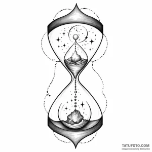 Hourglass nebula - эскиз тату (№1749778366_0, 13.06.2025 01:32) — Tatufoto.com