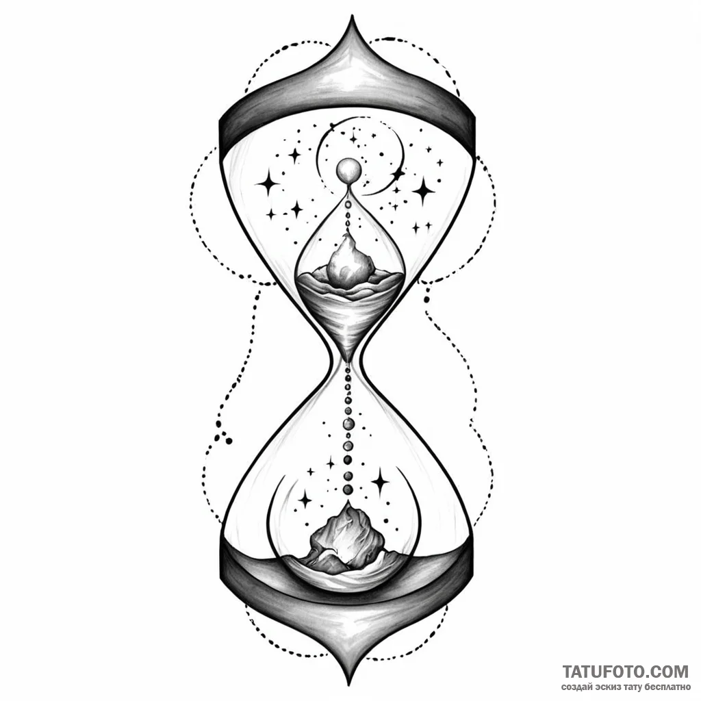 Hourglass nebula — эскиз тату (№1749778366_0, 13.06.2025 01:32) — Tatufoto.com