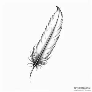 A single feather turning into birds - эскиз тату (№1749778560_0, 13.06.2025 01:36) — Tatufoto.com