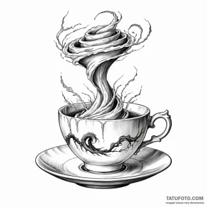 Tornado in a teacup - эскиз тату (№1749778946_0, 13.06.2025 01:42) — Tatufoto.com