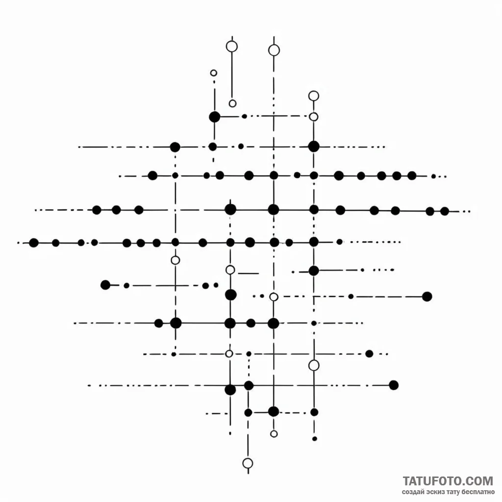 Morse code message — эскиз тату (№1749779461_0, 13.06.2025 01:51) — Tatufoto.com