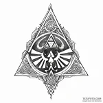 The triforce (from the legend of zelda) — эскиз тату (№1749781143_0, 13.06.2025 02:19) — Tatufoto.com