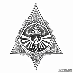 The triforce (from the legend of zelda) - эскиз тату (№1749781143_0, 13.06.2025 02:19) — Tatufoto.com