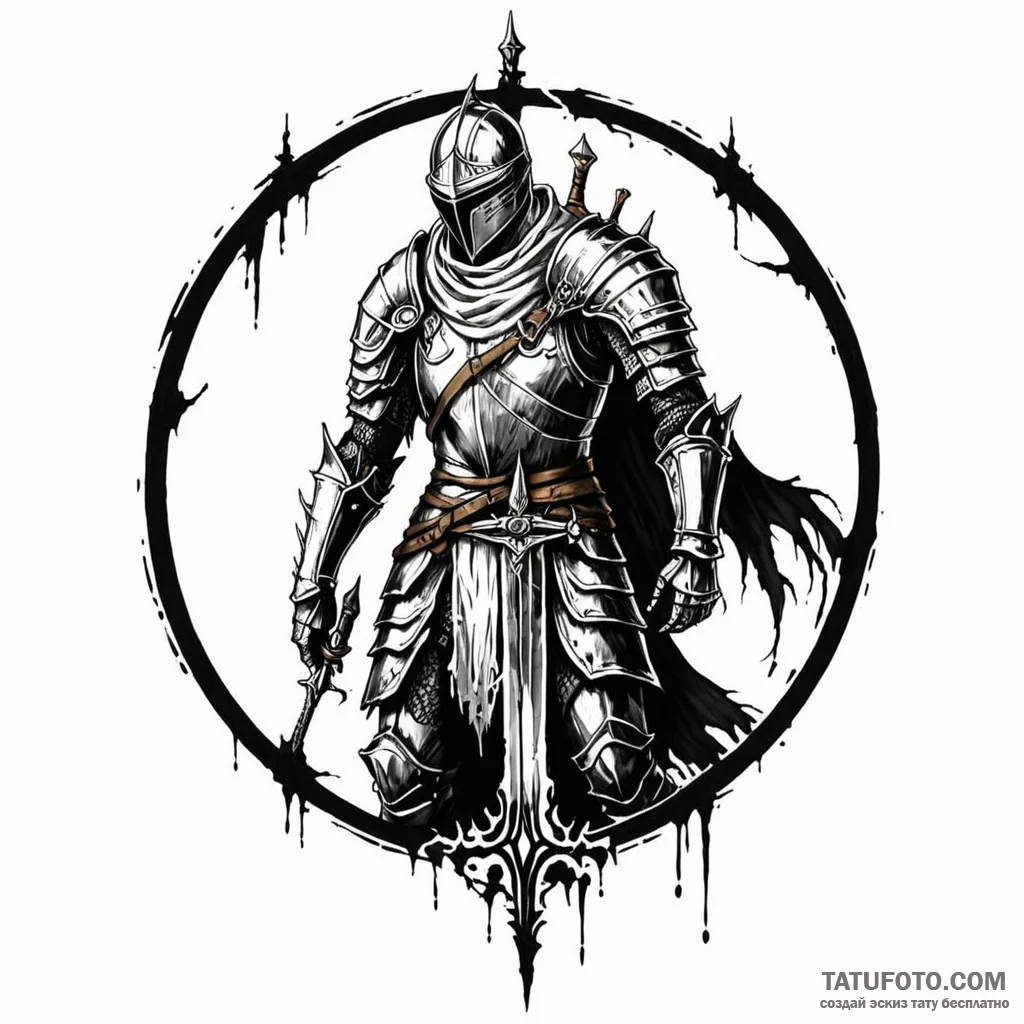 The dark sign (from dark souls) — эскиз тату (№1749781339_0, 13.06.2025 02:22) — Tatufoto.com