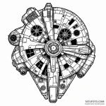 The millennium falcon — эскиз тату (№1749781596_0, 13.06.2025 02:26) — Tatufoto.com