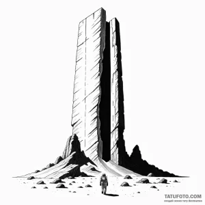 The monolith from 2001: a space odyssey - эскиз тату (№1749781790_0, 13.06.2025 02:29) — Tatufoto.com