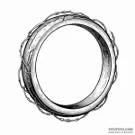 The «one ring» with inscription — эскиз тату (№1749782051_0, 13.06.2025 02:34) — Tatufoto.com