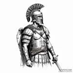 Roman legionary — эскиз тату (№1749782510_0, 13.06.2025 02:41) — Tatufoto.com