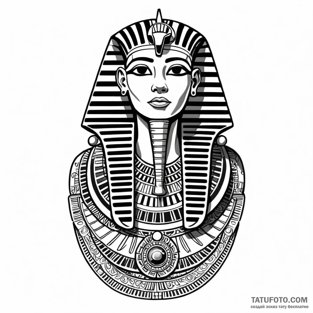 Egyptian sarcophagus - эскиз тату (№1749782577_0, 13.06.2025 02:42) — Tatufoto.com