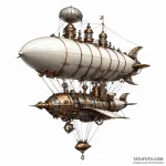 Steampunk airship — эскиз тату (№1749782966_0, 13.06.2025 02:49) — Tatufoto.com