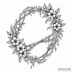 Dna helix intertwined with a floral vine — эскиз тату (№1749786461_0, 13.06.2025 03:47) — Tatufoto.com