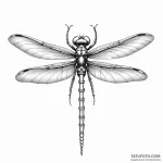 Mechanical dragonfly — эскиз тату (№1749787107_0, 13.06.2025 03:58) — Tatufoto.com