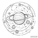 A planet with rings made of city lights — эскиз тату (№1749788271_0, 13.06.2025 04:17) — Tatufoto.com