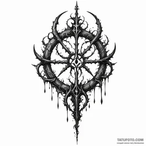 The hunter's mark from bloodborne - эскиз тату (№1749789502_0, 13.06.2025 04:38) — Tatufoto.com