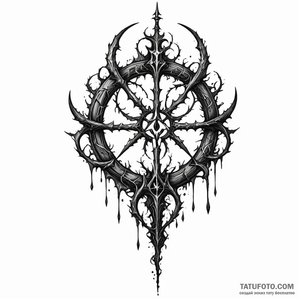 The hunter’s mark from bloodborne — эскиз тату (№1749789502_0, 13.06.2025 04:38) — Tatufoto.com