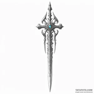 Malenia, blade of miquella from elden ring - эскиз тату (№1749789634_0, 13.06.2025 04:40) — Tatufoto.com
