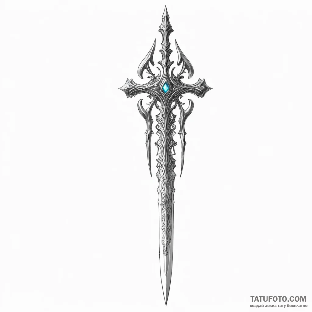 Malenia, blade of miquella from elden ring — эскиз тату (№1749789634_0, 13.06.2025 04:40) — Tatufoto.com