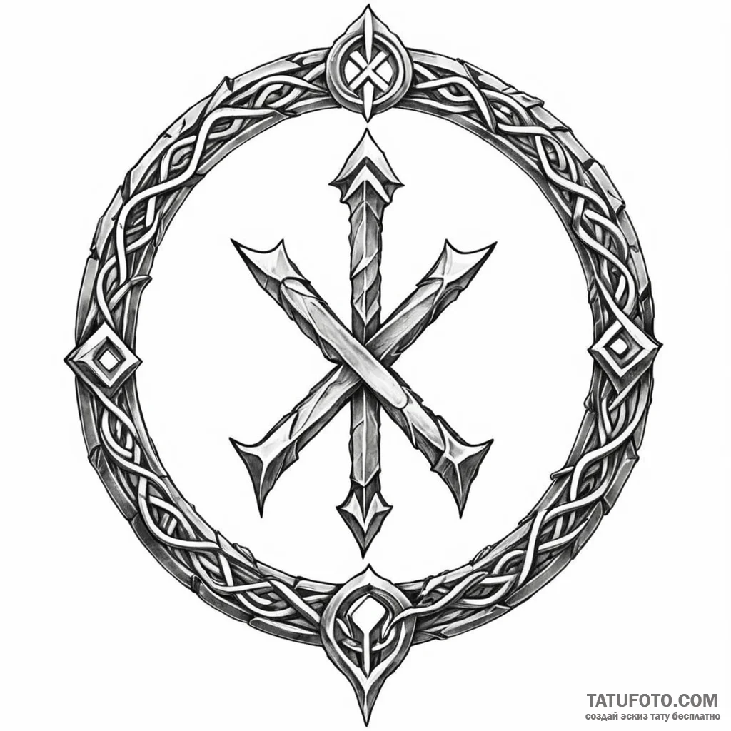 The great rune from elden ring - эскиз тату (№1749789696_0, 13.06.2025 04:41) — Tatufoto.com