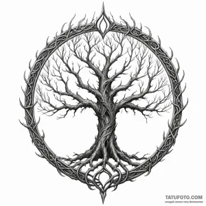 The erdtree from elden ring - эскиз тату (№1749789763_0, 13.06.2025 04:42) — Tatufoto.com