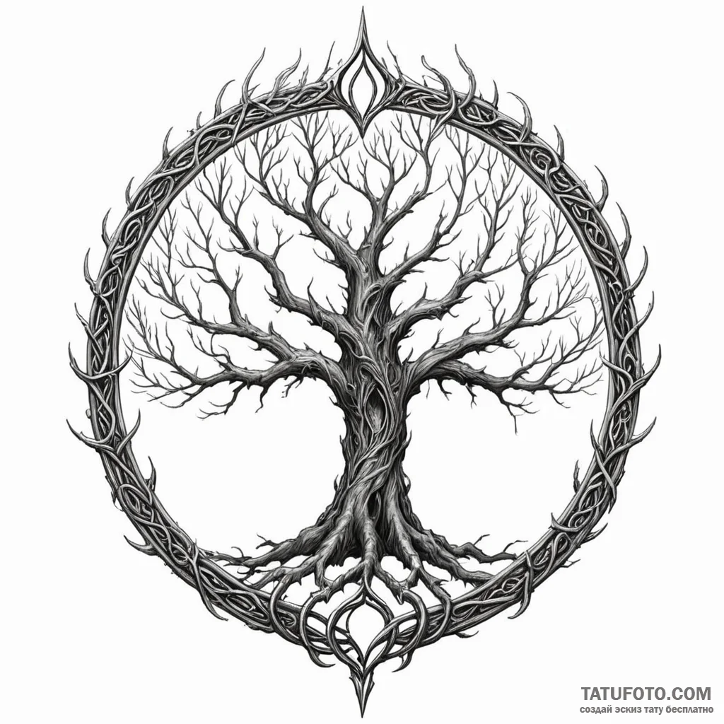 The erdtree from elden ring - эскиз тату (№1749789763_0, 13.06.2025 04:42) — Tatufoto.com