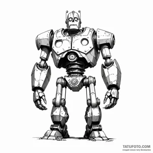 The iron giant - эскиз тату (№1749790574_0, 13.06.2025 04:56) — Tatufoto.com