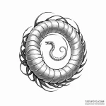 A sandworm from dune — эскиз тату (№1749790638_0, 13.06.2025 04:57) — Tatufoto.com