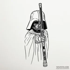 A lightsaber hilt (specific, e.g., luke's or... - эскиз тату (№1749790831_0, 13.06.2025 05:00) — Tatufoto.com