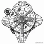 The millennium falcon blueprint — эскиз тату (№1749790895_0, 13.06.2025 05:01) — Tatufoto.com
