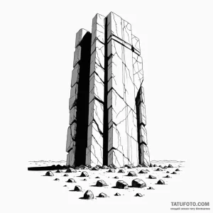 The monolith from 2001: a space odyssey - эскиз тату (№1749791090_0, 13.06.2025 05:04) — Tatufoto.com
