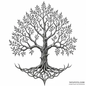 The white tree of gondor - эскиз тату (№1749791427_0, 13.06.2025 05:10) — Tatufoto.com