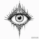 The eye of sauron — эскиз тату (№1749791496_0, 13.06.2025 05:11) — Tatufoto.com