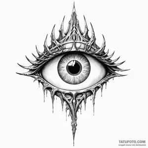The eye of sauron - эскиз тату (№1749791496_0, 13.06.2025 05:11) — Tatufoto.com