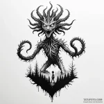 A demogorgon from stranger things — эскиз тату (№1749791627_0, 13.06.2025 05:13) — Tatufoto.com