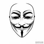V’s mask from v for vendetta — эскиз тату (№1749791758_0, 13.06.2025 05:15) — Tatufoto.com