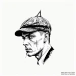 The peaky blinders’ razor blade cap — эскиз тату (№1749791955_0, 13.06.2025 05:19) — Tatufoto.com