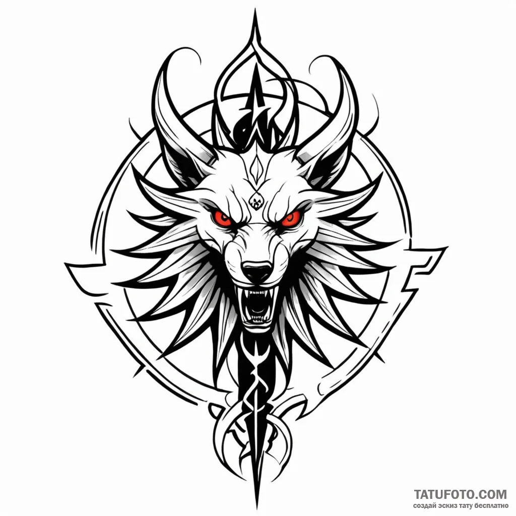 The signs from the witcher (aard, igni) — эскиз тату (№1749792283_0, 13.06.2025 05:24) — Tatufoto.com