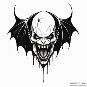 A vampire's bite mark - эскиз тату (№1749793454_0, 13.06.2025 05:44) — Tatufoto.com