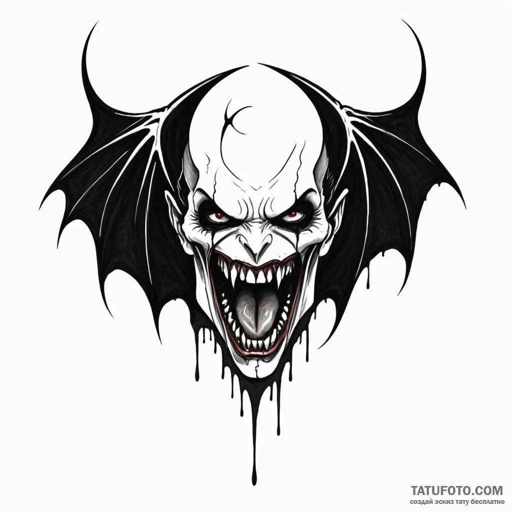 A vampire's bite mark - эскиз тату (№1749793454_0, 13.06.2025 05:44) — Tatufoto.com