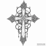 The leviathan cross — эскиз тату (№1749794525_0, 13.06.2025 06:02) — Tatufoto.com