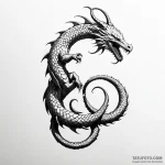 Jörmungandr biting its own tail (is there as… — эскиз тату (№1749796240_0, 13.06.2025 06:30) — Tatufoto.com