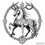 Sleipnir, odin’s eight-legged horse — эскиз тату (№1749796309_0, 13.06.2025 06:31) — Tatufoto.com