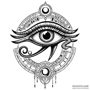 The eye of horus (is there as eye of ra, slig... - эскиз тату (№1749796573_0, 13.06.2025 06:36) — Tatufoto.com