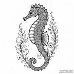 A seahorse with intricate patterns (is there,… — эскиз тату (№1749800001_0, 13.06.2025 07:33) — Tatufoto.com