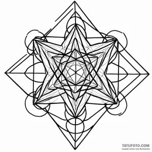 Metatron's cube - эскиз тату (№1749800265_0, 13.06.2025 07:37) — Tatufoto.com