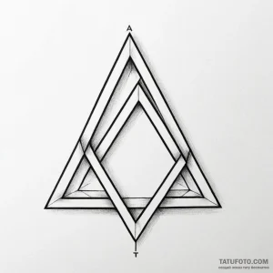 An impossible shape (penrose triangle) - эскиз тату (№1749801576_0, 13.06.2025 07:59) — Tatufoto.com