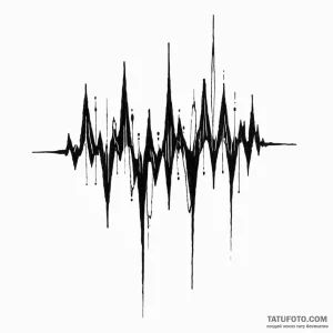 A soundwave of a heartbeat - эскиз тату (№1749801707_0, 13.06.2025 08:01) — Tatufoto.com