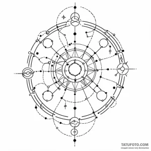A constellation of a specific zodiac sign (is... - эскиз тату (№1749801770_0, 13.06.2025 08:02) — Tatufoto.com