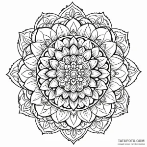 A mandala pattern (is there, but can be half-... - эскиз тату (№1749801832_0, 13.06.2025 08:03) — Tatufoto.com