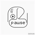 A pause/play/forward button trio — эскиз тату (№1749802616_0, 13.06.2025 08:16) — Tatufoto.com