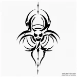 The biohazard symbol — эскиз тату (№1749803275_0, 13.06.2025 08:27) — Tatufoto.com